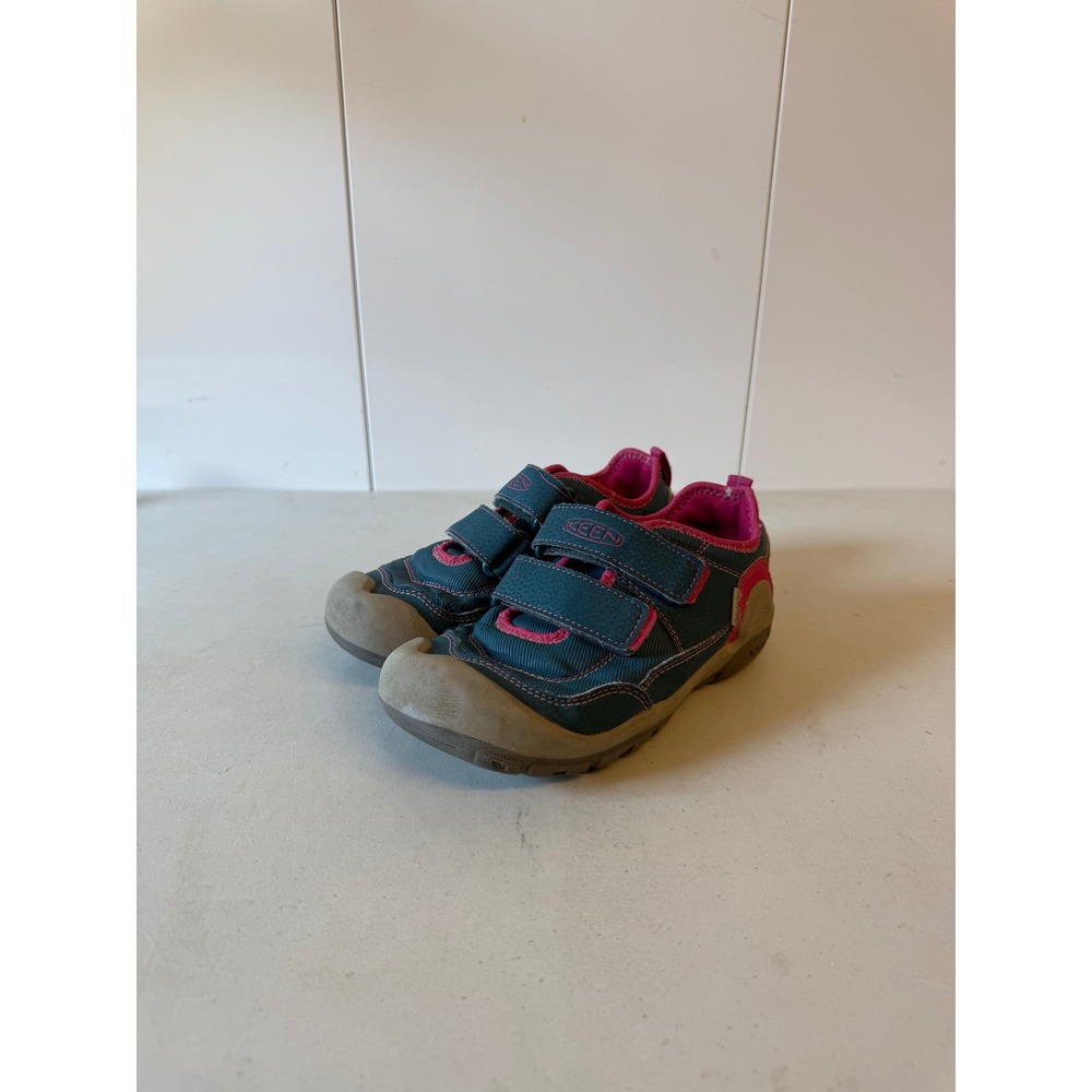 Keen Kids Teal Pink Double Strap Sneakers Size US 1 EU 32/33 Outdoor Shoes
